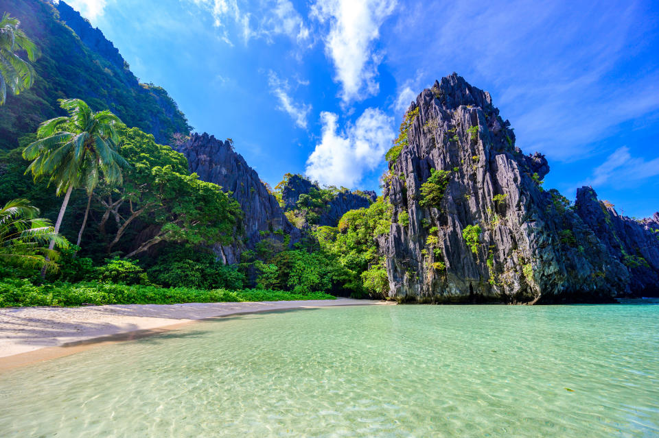 A beach in the Philippines