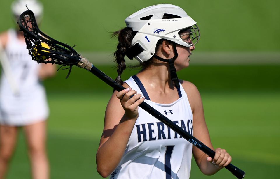 American Heritage-Delray takes on Saint Stephen’s Episcopal in a girls 1A lacrosse semifinal matchup in Naples, Fla.,  Friday May 5, 2023.  Photo/Chris Tilley)