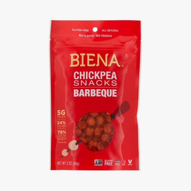 BIENA Non-GMO Roasted Chickpea Snacks in Barbeque, $18
Buy it now