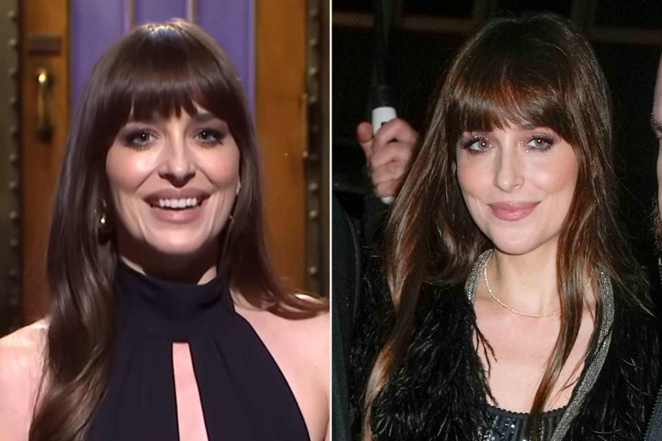 Dakota Johnson Rocks Sexy Black Outfits For Her “snl ”hosting Gig And The Shows Afterparty 