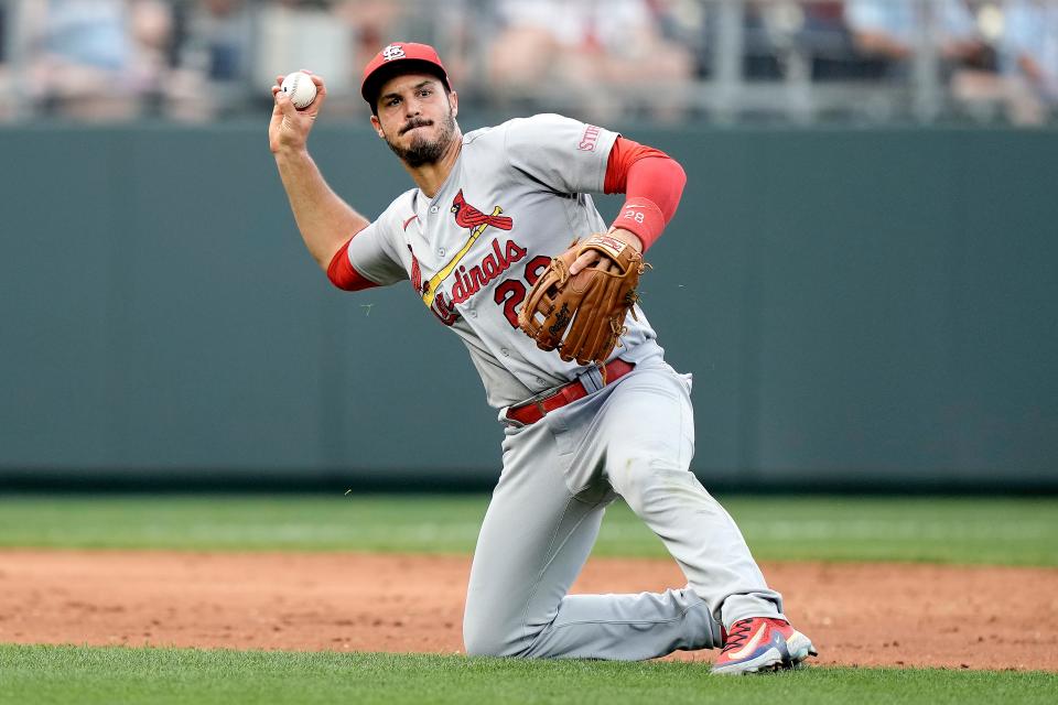 The St. Louis Cardinals' Nolan Arenado is one of the highest paid third basemen in MLB.