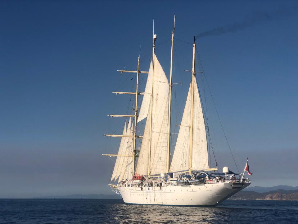 Star Clippers tall ship, Laura Kiniry, "I went on a tall sailing ship in the French Riviera for a week and felt transported to a bygone era."