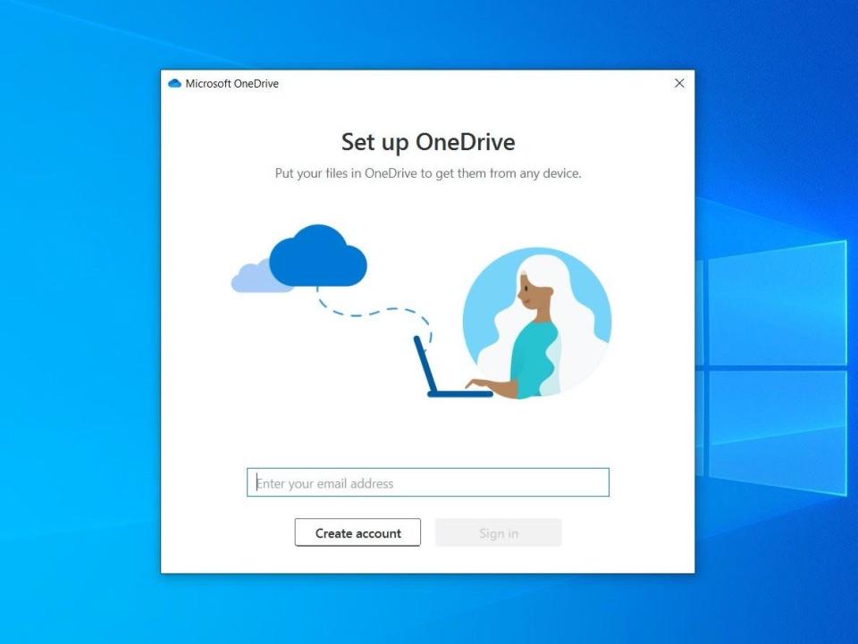 How to sign into OneDrive 2