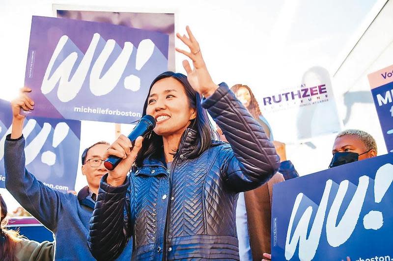 幾百年來都是傳統老白男主導的波士頓，如今選出亞裔女性吳弭做市長，這是美國除舊布新、勇於擁抱改變的又一次逆齡回春術。（翻攝Michelle Wu IG）