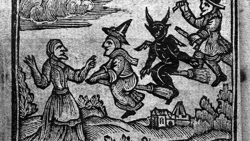 Illustration from “The History of Witches and Wizards, 1720.”