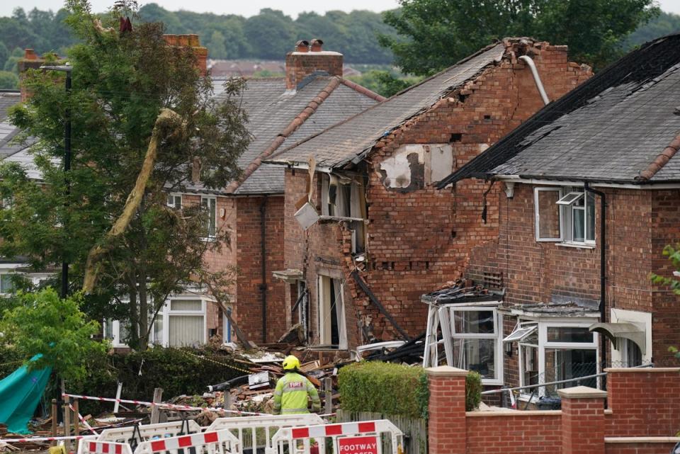 The house was destroyed (Joe Giddens/PA) (PA Wire)