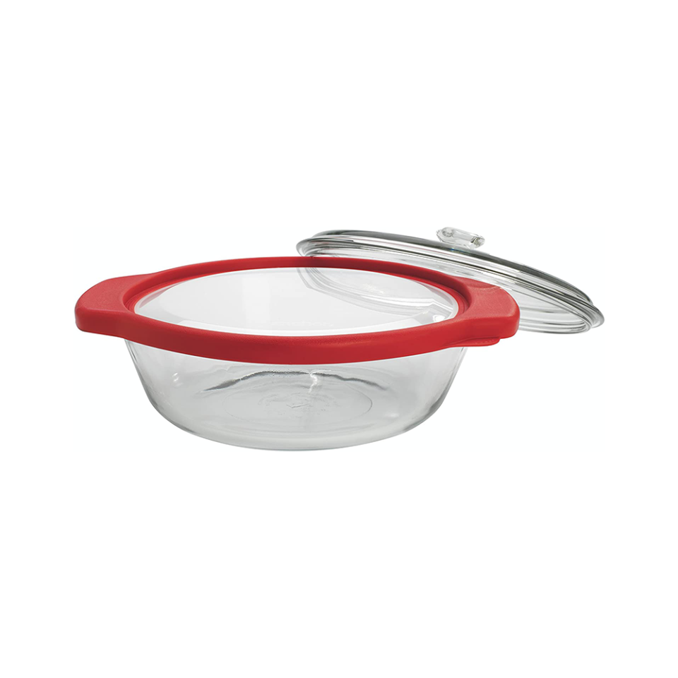 Anchor Hocking TrueFit Bakeware Glass Casserole Dish With Cover and Storage Lid