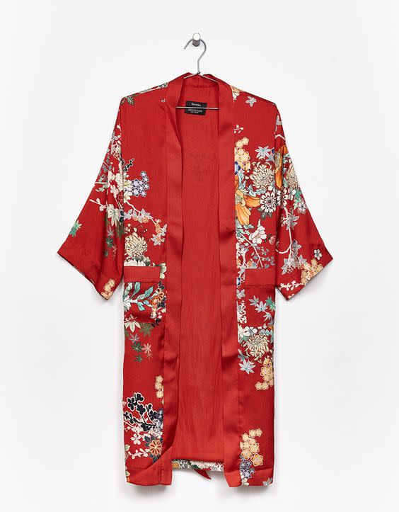 <p><a rel="nofollow noopener" href="https://www.bershka.com/gb/woman/clothes/coats-&-jackets/kimonos/long-oriental-print-kimono-c1010193263p101030015.html?colorId=600" target="_blank" data-ylk="slk:Bershka, £45.99;elm:context_link;itc:0;sec:content-canvas" class="link "><i>Bershka, £45.99</i></a> </p>