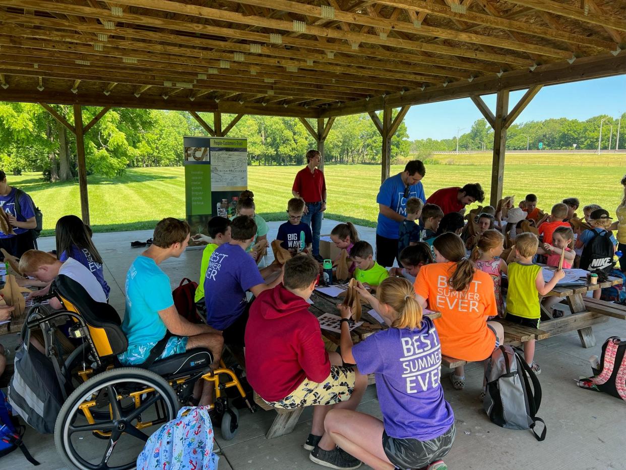 Campers at Buckeye Valley Family YMCA's All for One Camp enjoy STEM activities during a recent camp in Licking County.