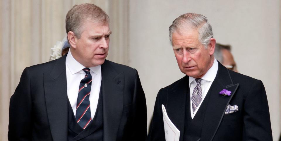 prince andrew talks to king charles