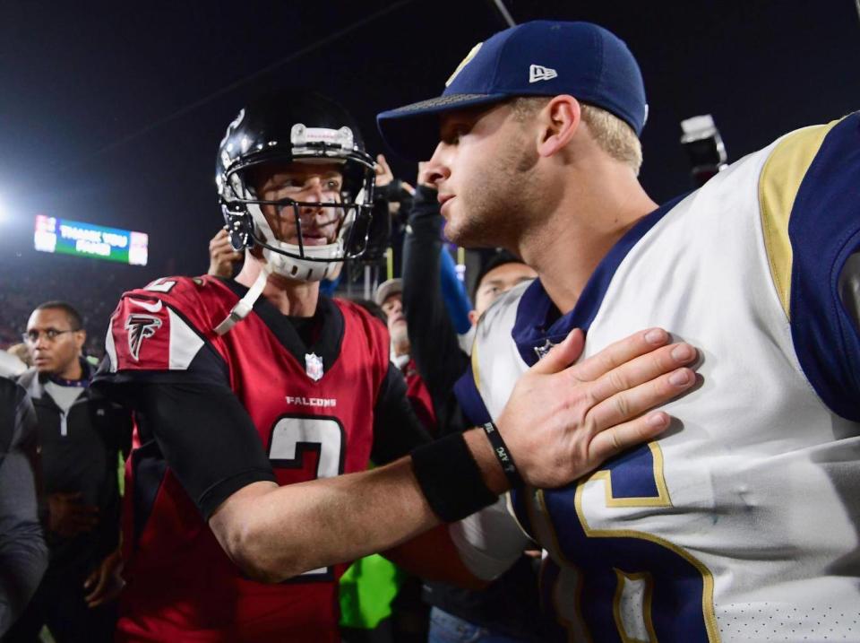 Matt Ryan saw off the high-powered Rams a week ago (Getty)