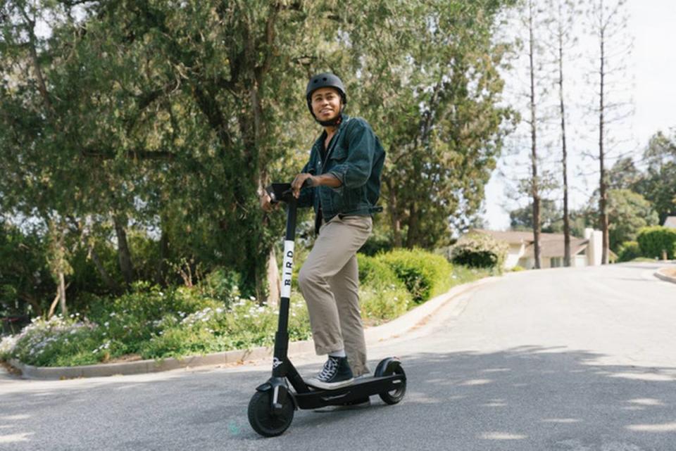 Scooters and bikes are available for rent throughout the city.