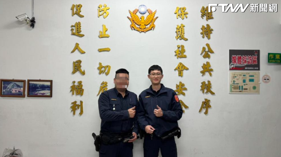 24歲值班員警蘇昱鴻殉職。（圖／翻攝自臉書）