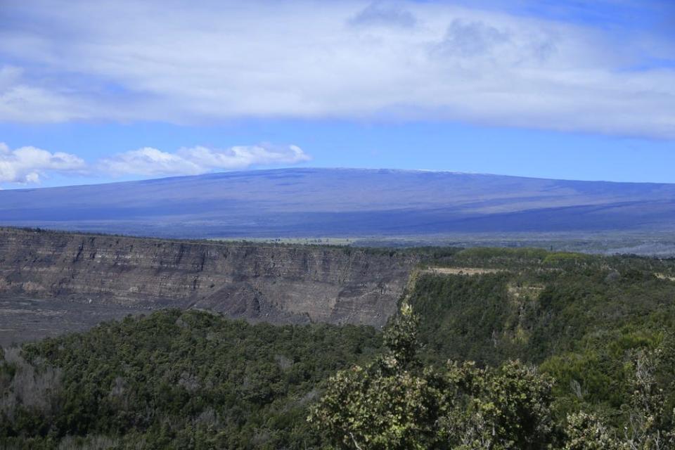 When measured from the ocean floor, Volcanoes National Park's Mauna Loa stands 31,000 feet, which is taller than Mount Everest.