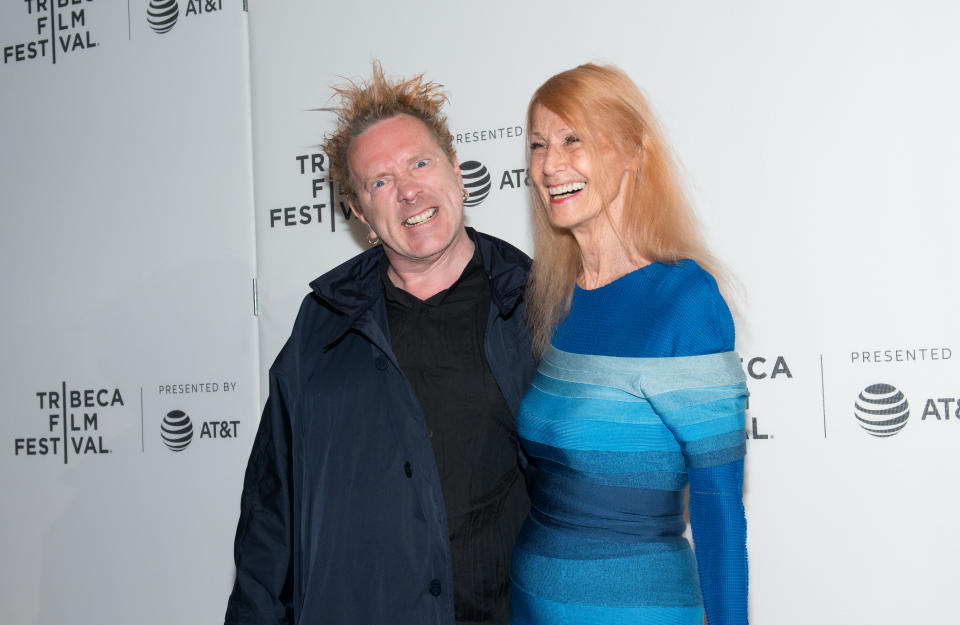  John Lydon and Nora Forster attend 