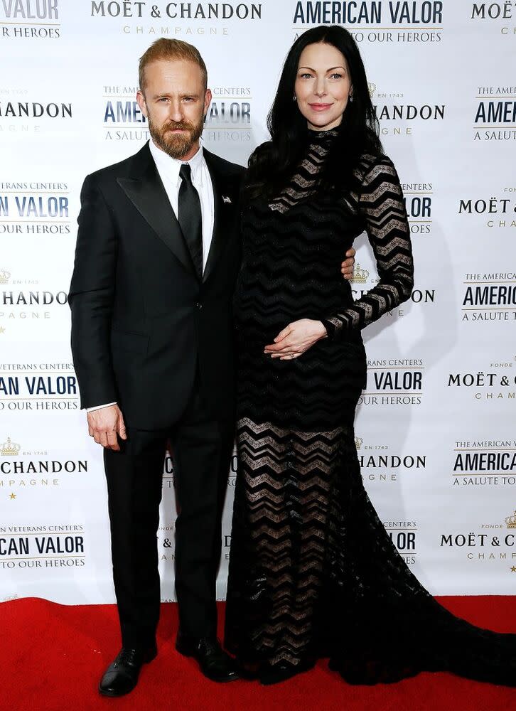 Ben Foster (L) and Laura Prepon | Paul Morigi/Getty Images