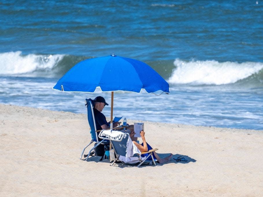 The Bidens on the beach in Rehoboth Beach Delaware