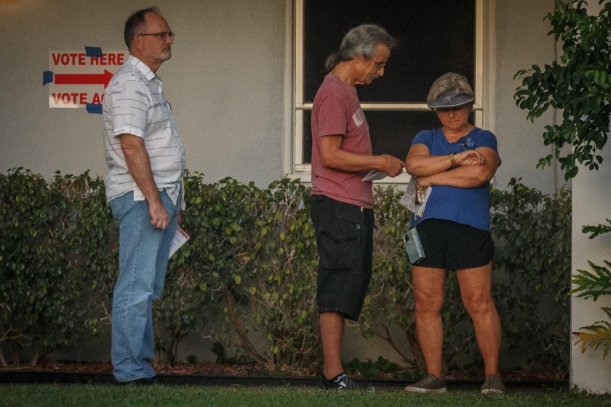 Election Day Florida says federal poll watchers in polling places may