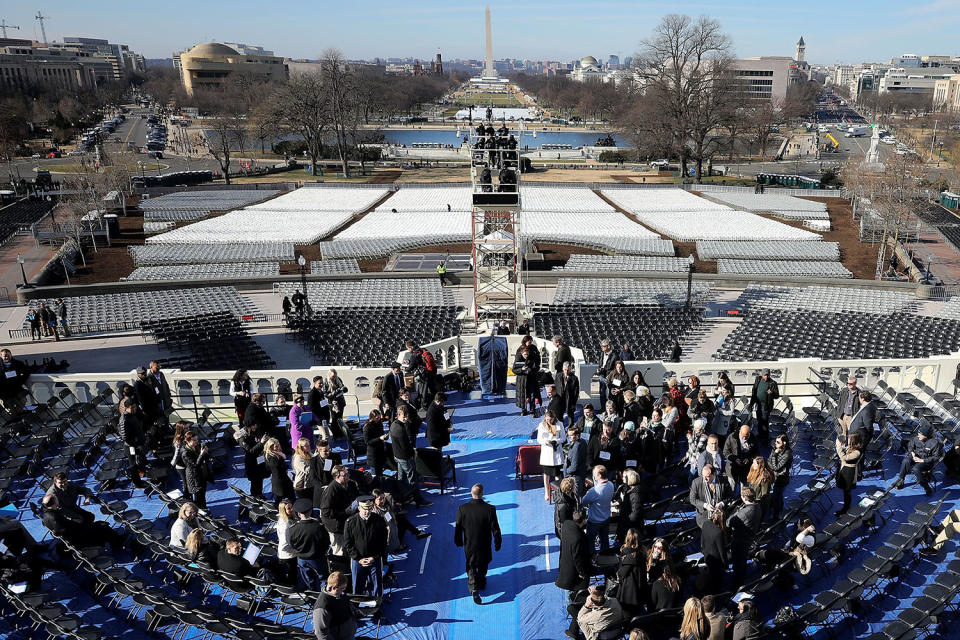 Rehearsal For Presidential Inauguration