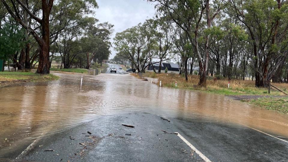Recent flood waters in Bendigo, Victoria. Picture: Facebook