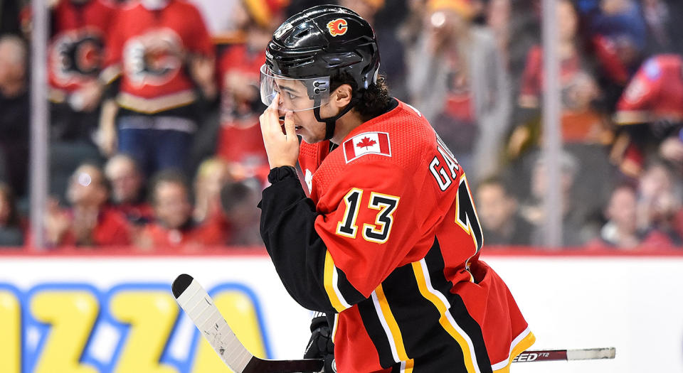 Things have not been going well for Johnny Gaudreau in 2019-20. (Photo by Brett Holmes/Icon Sportswire via Getty Images)