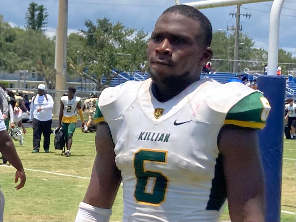 Miami Killian linebacker Stanquan Clark