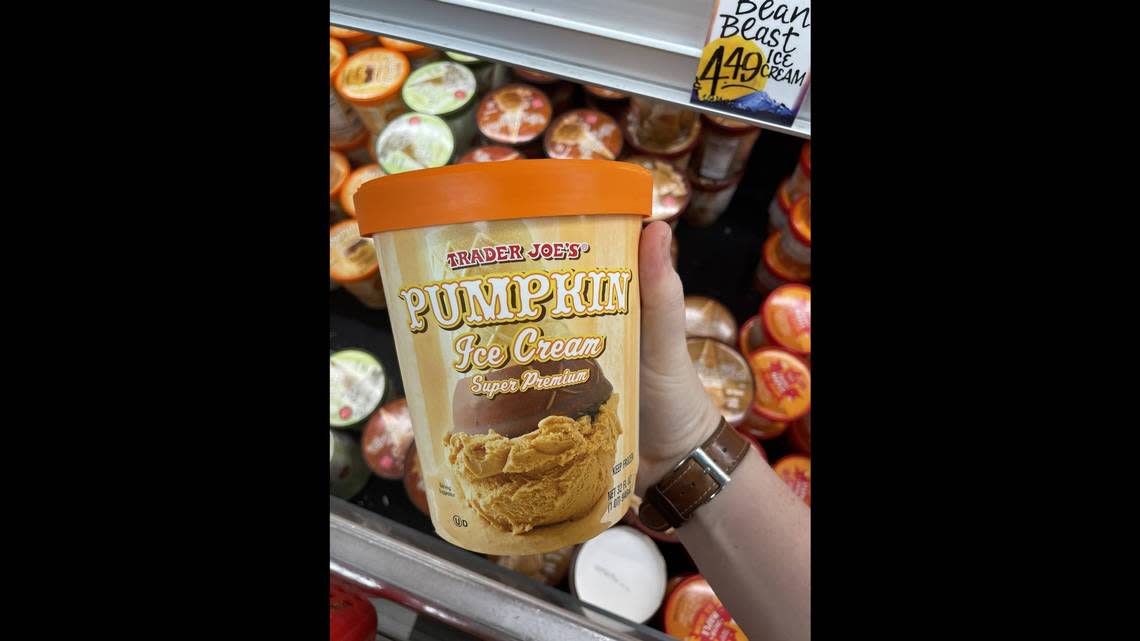 Pumpkin Ice Cream at Trader Joe’s on Wednesday, Sept. 28, at 2410 James St., Bellingham.