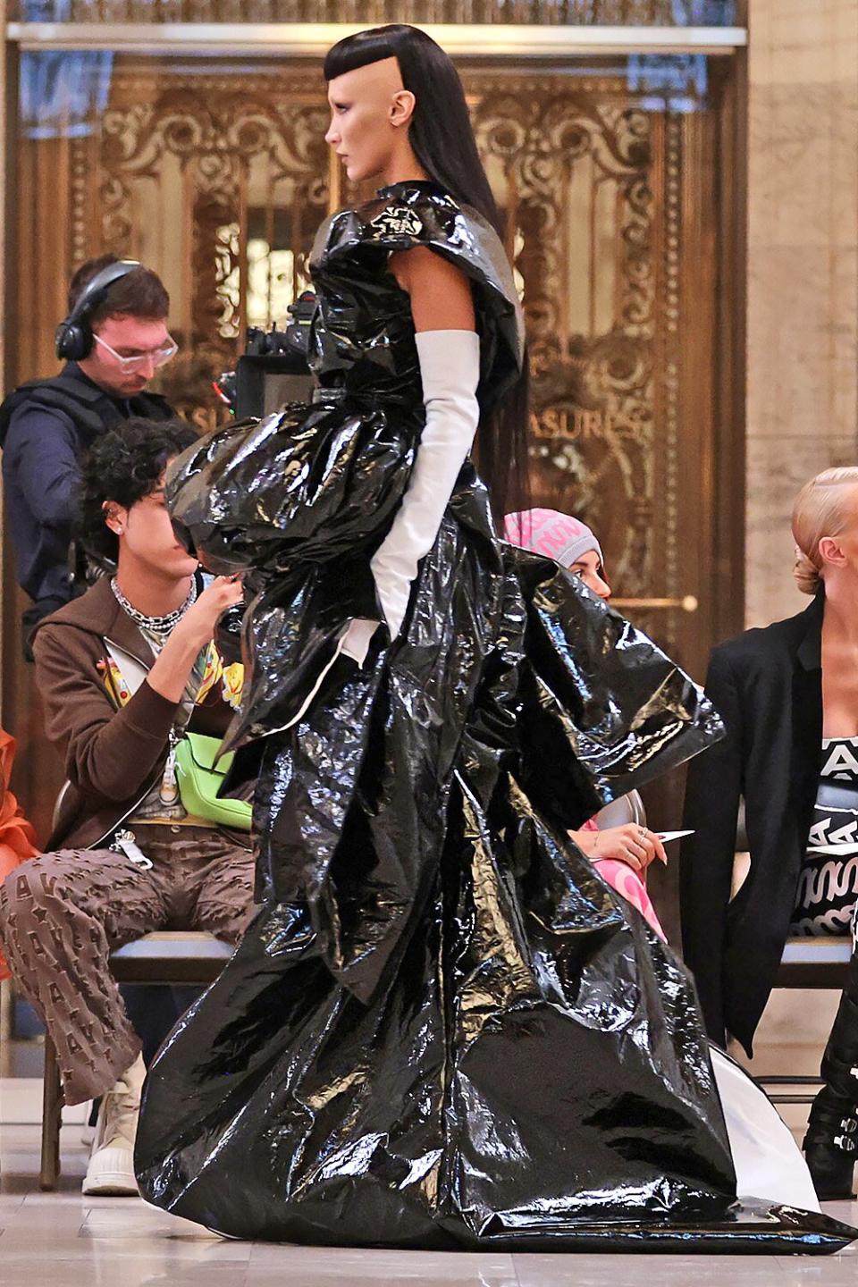 NEW YORK, NEW YORK - JUNE 27: Model Bella Hadid walks the runway at Marc Jacobs Fall 2022 at the New York Public Library on June 27, 2022 in New York City. (Photo by Dimitrios Kambouris/Getty Images for Marc Jacobs)