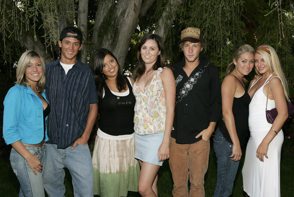 Kristin Cavallari, Stephen Colletti, Lauren Conrad and other cast members of MTV's "Laguna Beach: The Real Orange County" (Photo by Jason Merritt/FilmMagic) (Photo: J. Merritt via Getty Images)