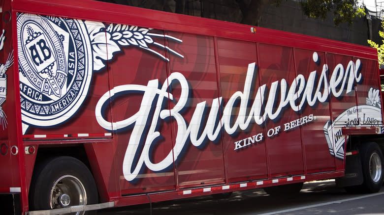 Budweiser delivery truck
