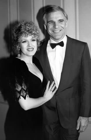 <p>Robin Platzer/Images/Getty</p> A young Steve Martin and Bernadette Peters
