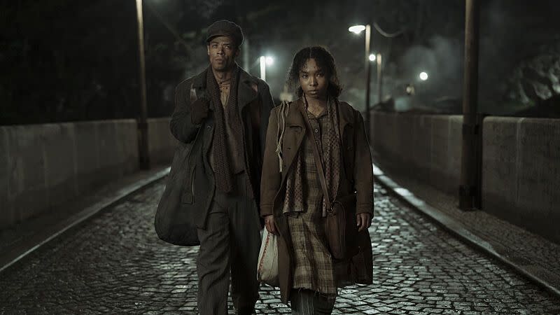 jacob anderson as louis de point du lac and delainey hayles as claudia interview with the vampire  season 2, episode 1 photo credit larry horricksamc