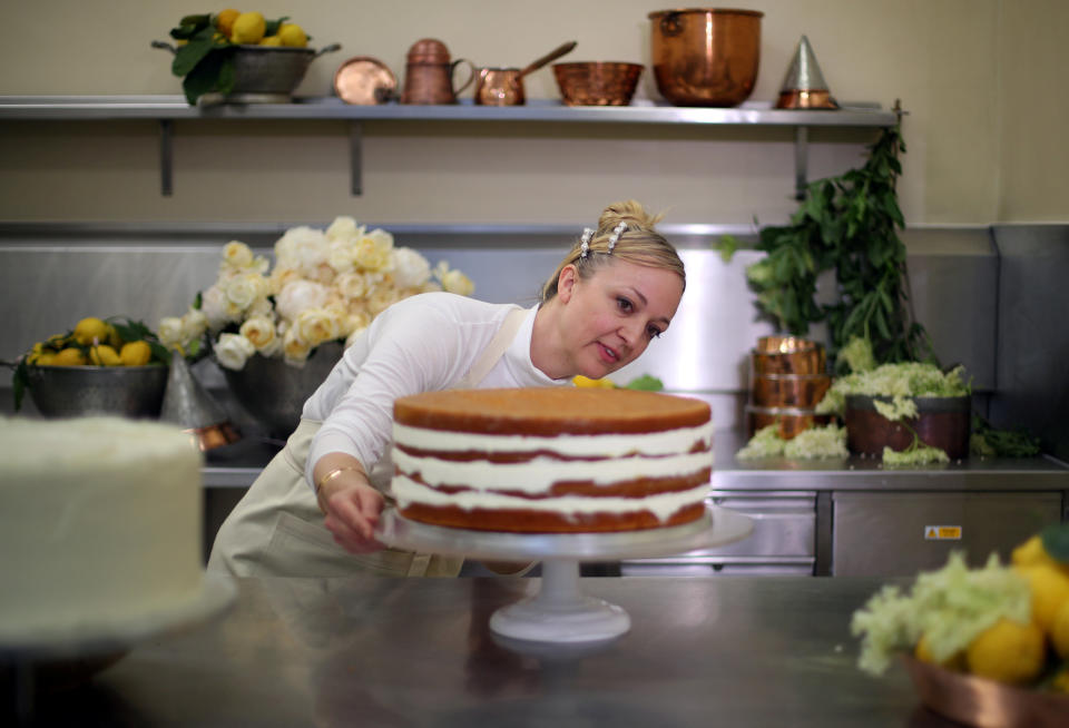 Una tarta de ocho pisos