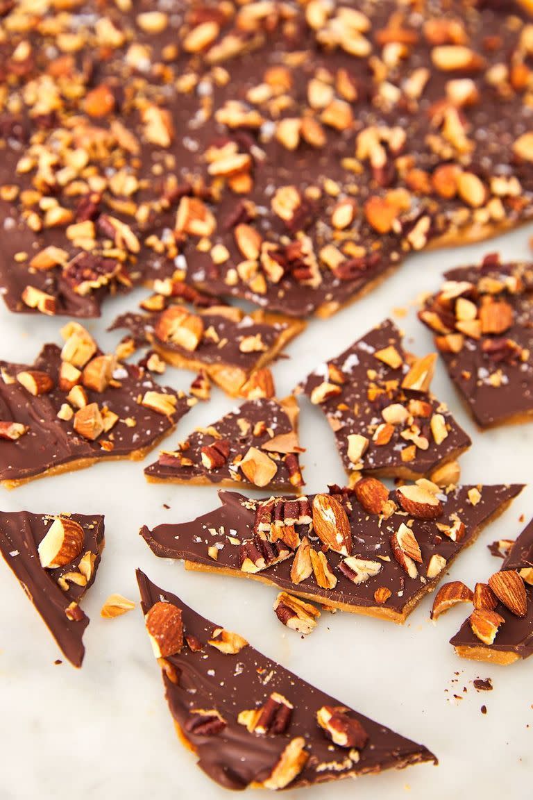 chocolate almond toffee