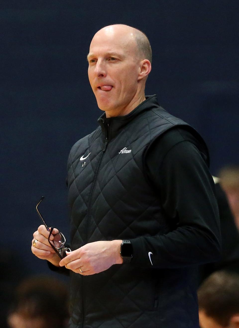 University of Akron men's basketball coach John Groce said he expects Bryan Trimble Jr.'s offense and 3-point shooting to be made up "by committee."