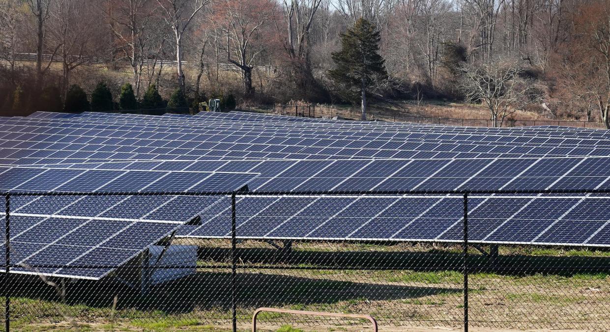 A community solar farm located on Route 134 in Ossining produces emission-free electricity.