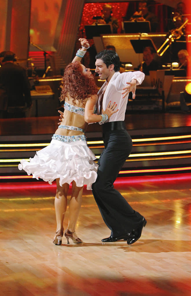 Anna Trebunskaya and Evan Lysacek on "Dancing with the Stars."