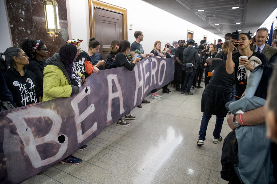 Anti-Kavanaugh protesters