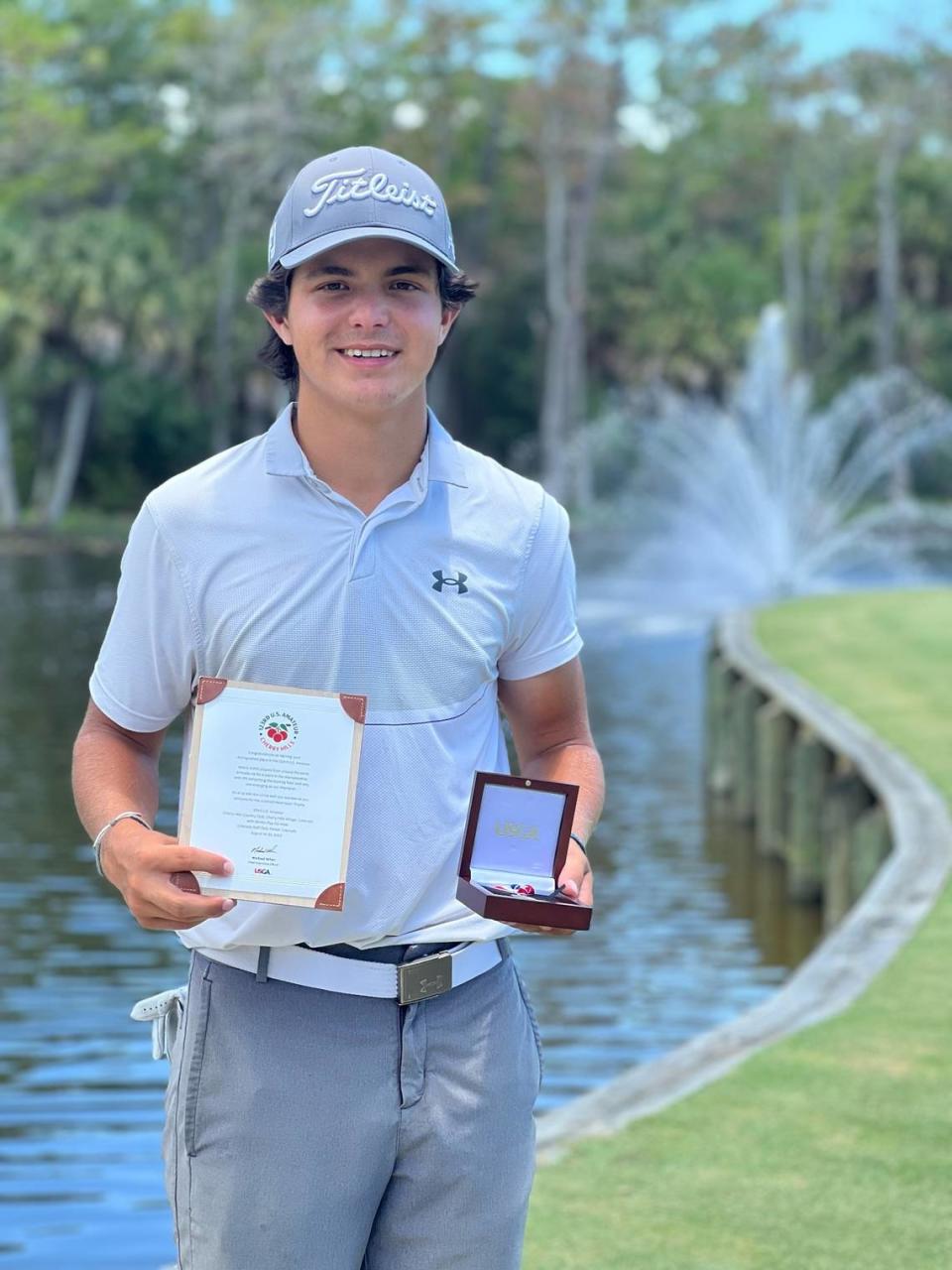 Golfer Lorenzo Rodriguez of Belen Jesuit.