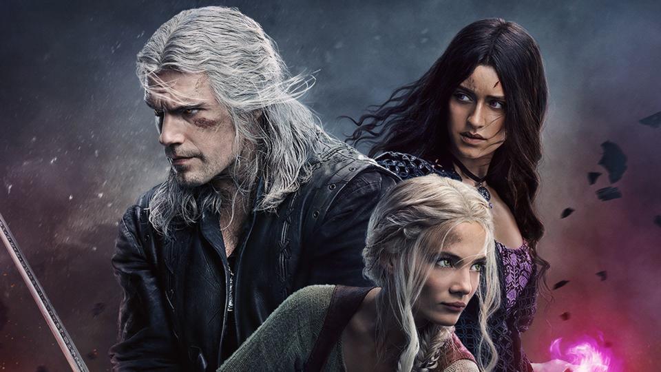 The Witcher season three poster, with Geralt, Yennefer and Ciri