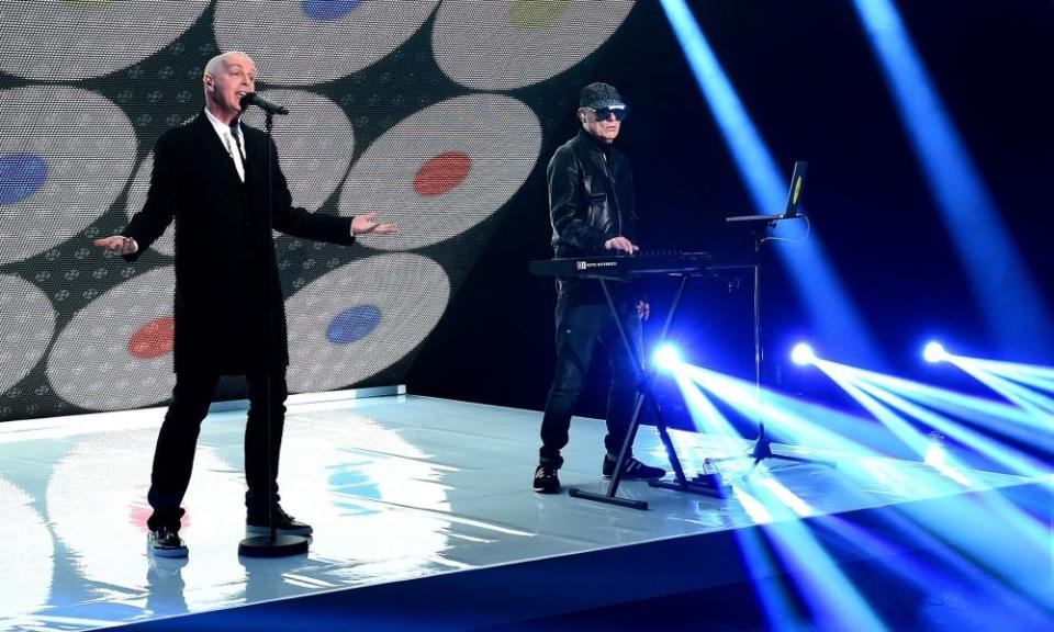 Neil Tennant (left) and Chris Lowe of the Pet Shop Boys