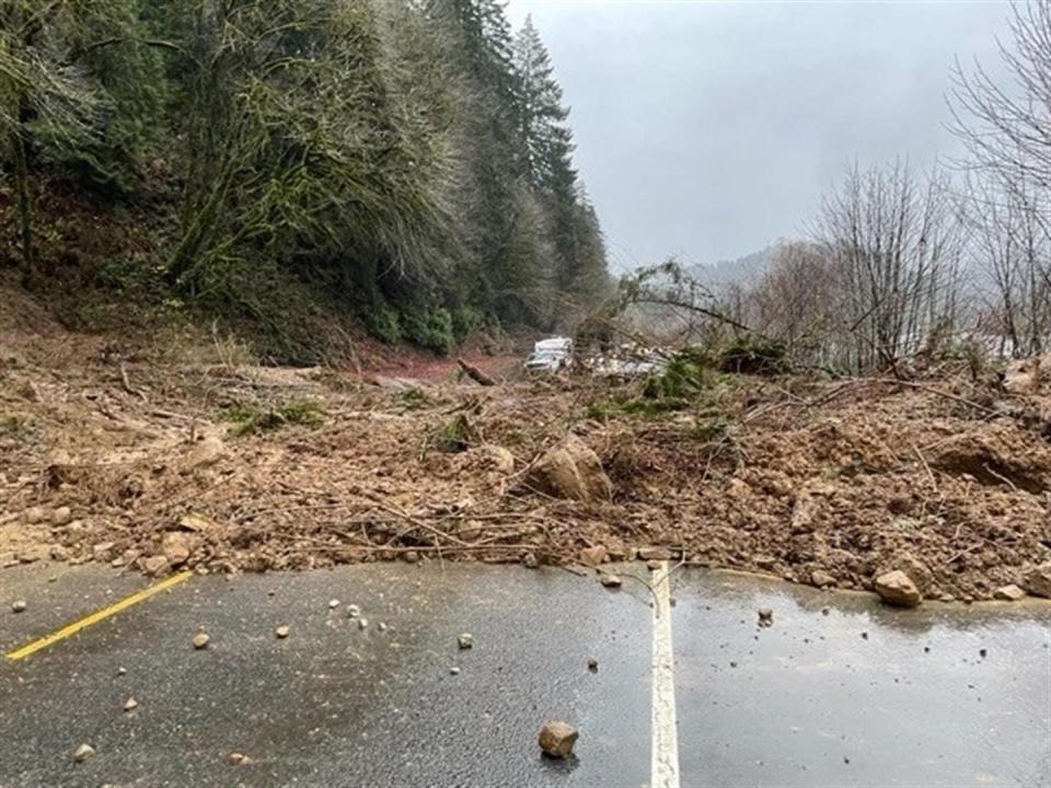 A landslide closed Highway 126 West between Mapleton and Florence for nearly a day. It reopened Tuesday, Dec. 21.