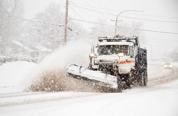 A snow plow.