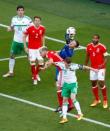 Football Soccer - Wales v Northern Ireland - EURO 2016 - Round of 16 - Parc des Princes, Paris, France - 25/6/16 Wales' Wayne Hennessey gathers the ball REUTERS/Christian Hartmann Livepic