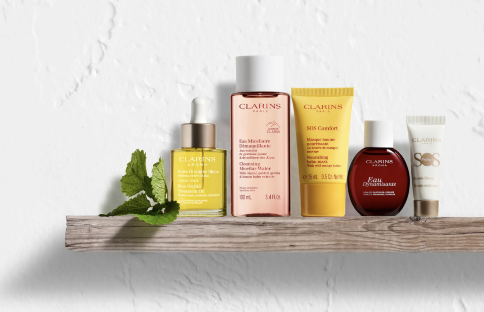 The great value set is sure to sell out soon.  (Clarins)