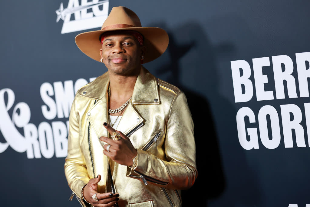 Jimmie Allen attends the MusiCares Persons of the Year ceremony on Feb. 3 in Los Angeles. (Photo: Matt Winkelmeyer/Getty Images for The Recording Academy)