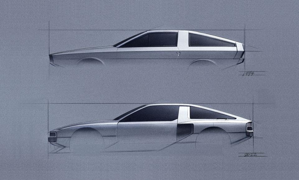 The Hyundai N Vision 74 electric concept car.