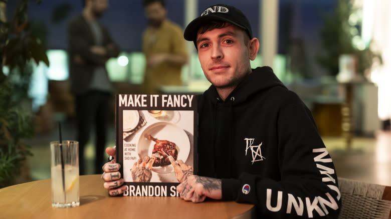 Brandon Skier at cookbook signing