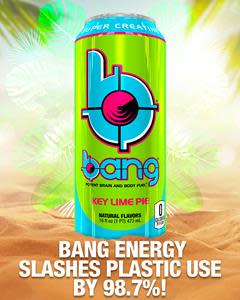 In an epic and unprecedented initiative to protect our planet, Bang Energy has transitioned its plastic use from roughly 97% to 1.3%!