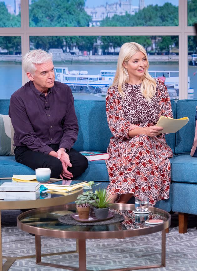 Phillip and Holly in the This Morning studio earlier this week (Photo: S Meddle/ITV/Shutterstock)